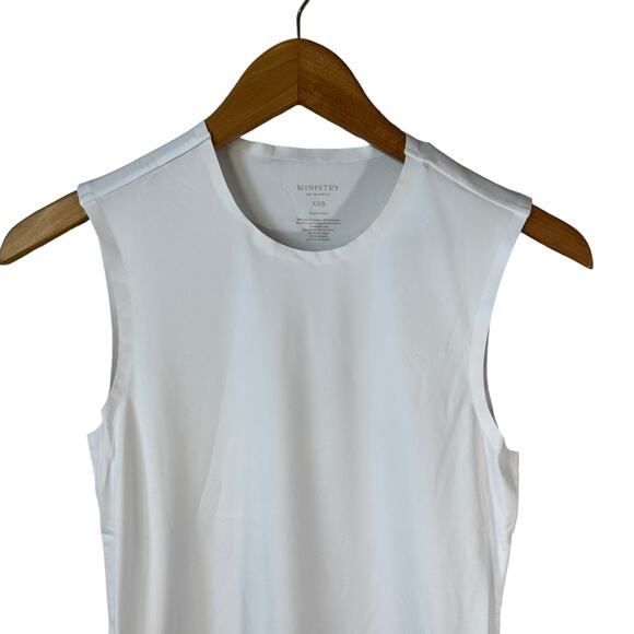 NWT Ministry of Supply Women's Luxe Touch Tank White Size XXS - Picture 5 of 8